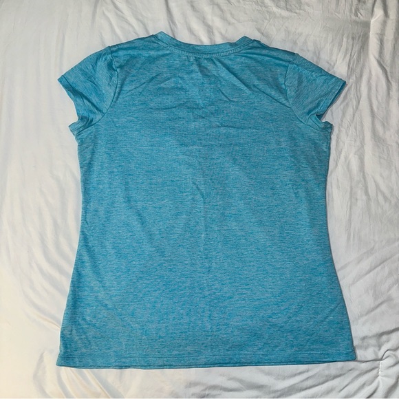Xersion Performancewear | V Neck Short Sleeve Heathered Workout Gym Top T Shirt - Picture 5 of 11